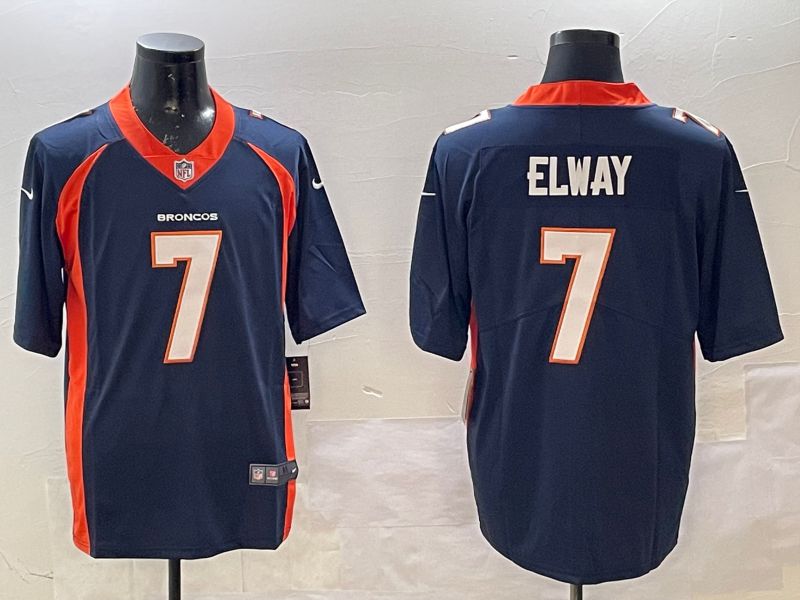 Men Denver Broncos 7 Elway Blue Second generation 2025Nike Limited NFL Jersey style 1